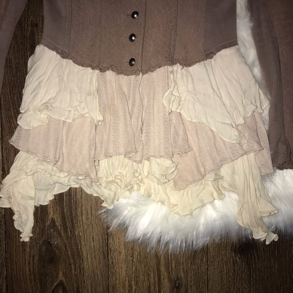 Free People | Military Ruffle Jacket | Small - Picture 2 of 6